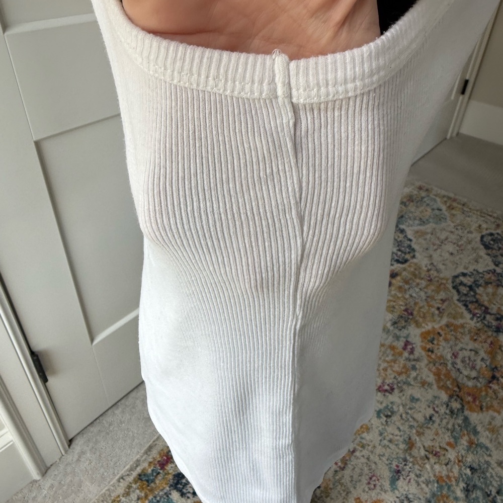 J Crew Factory | Sleeveless Tank Top | White | L - Picture 4 of 5